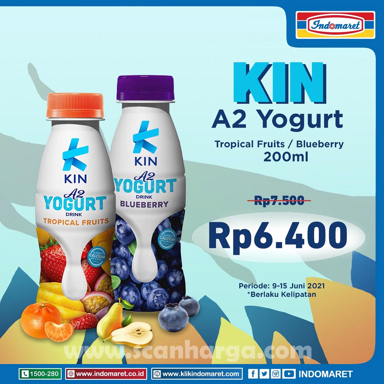 Promo INDOMARET Harga Spesial KIN Yogurt Hanya Rp 6.400 scanharga
