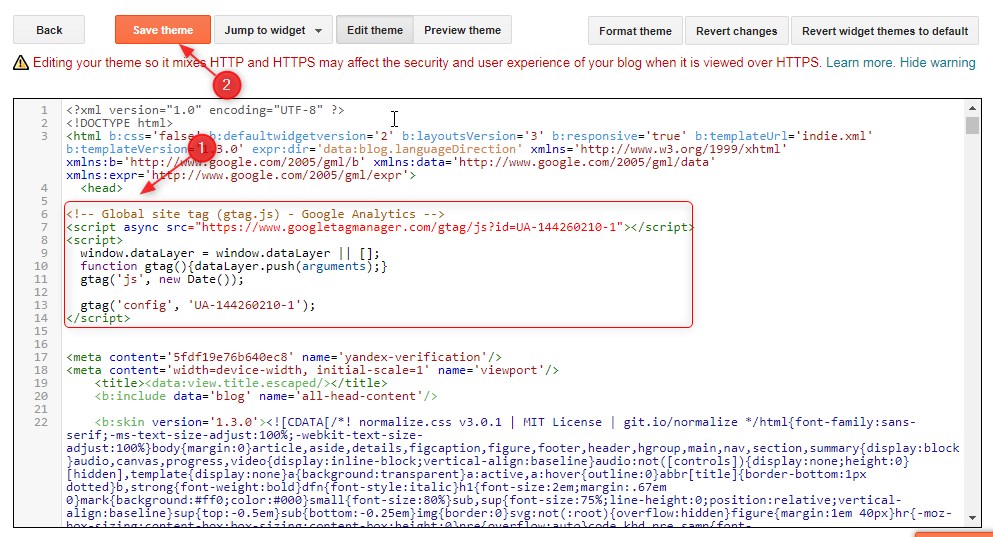 Cara Memasang Kode Google Analytics di Blog