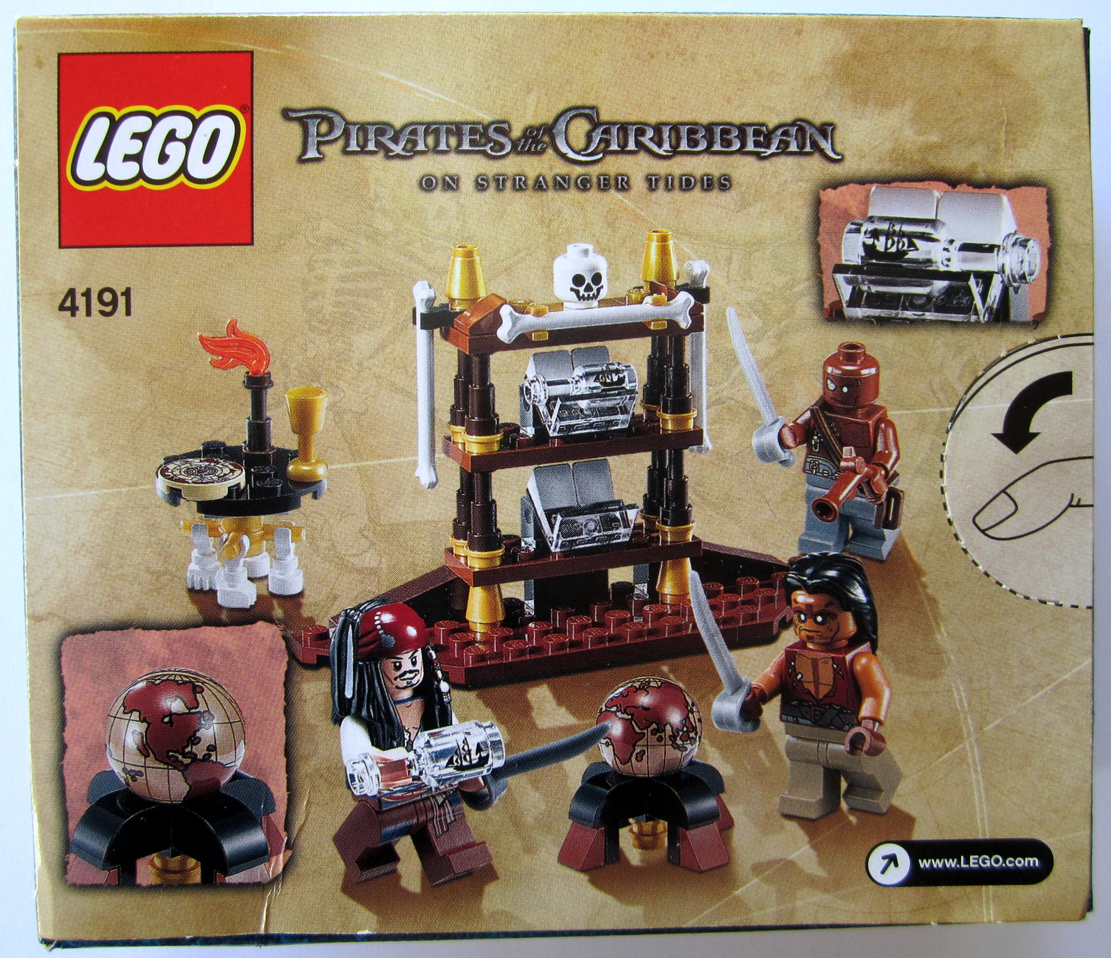 The Brick Brown Fox: Lego 4191 Pirates of the Caribbean - Captain's Cabin