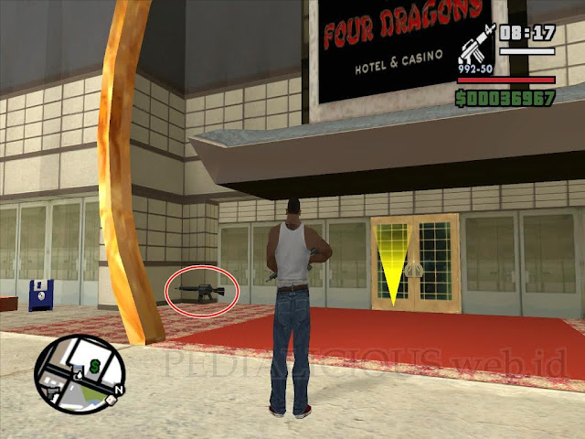 5. The Four Dragons Casino, Las Venturas Lokasi M4 GTA SA