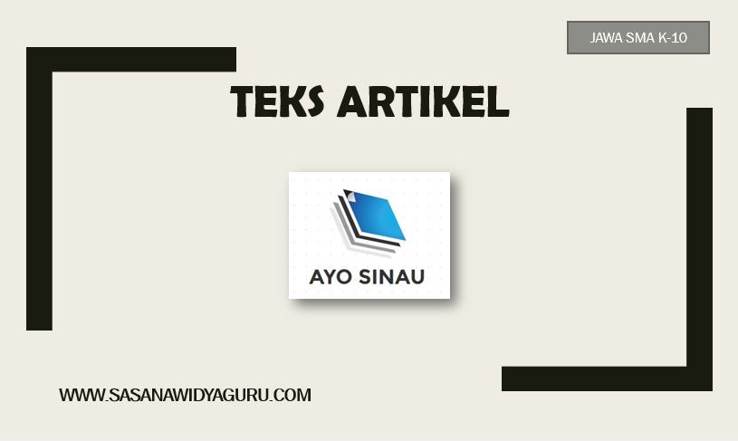 Apa Kang Diarani Artikel Iku