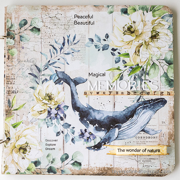 Layers of ink - At the sea mini album by Anna-Karin Evaldsson.