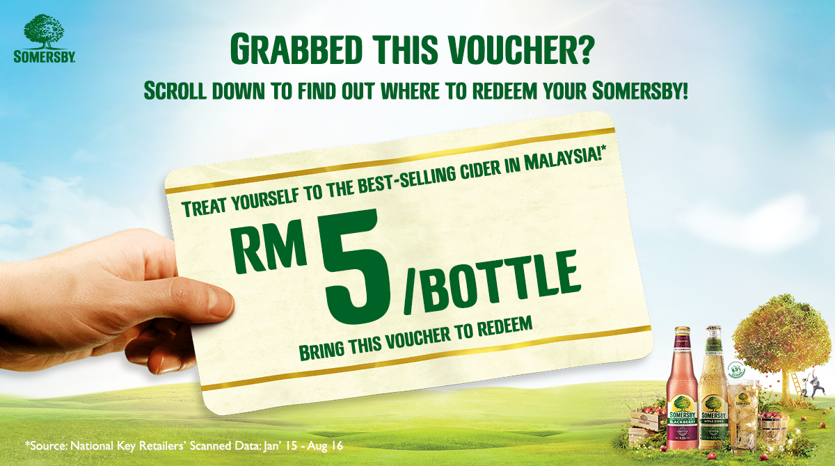 FREE Somersby Apple Cider Alcoholic Beverage, Origami Event & RM5