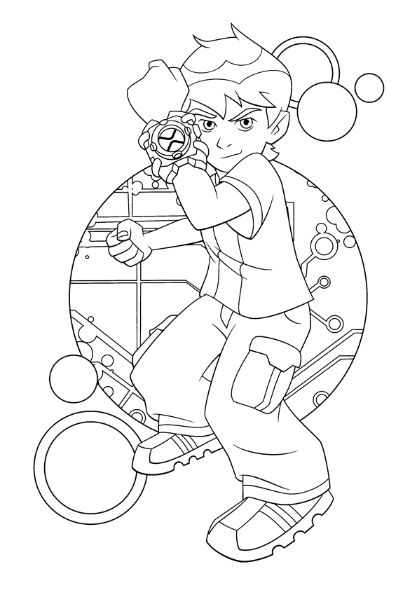 desenhos para colorir ben 10 espaço renda