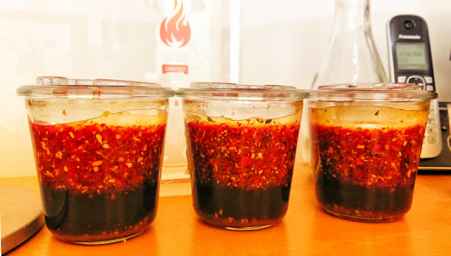 Fermentierphase für die Sweet Chili Sauce