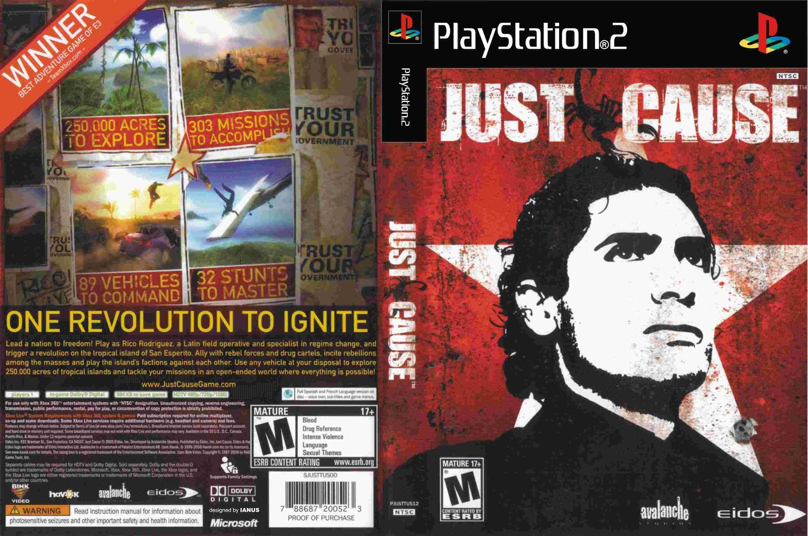 playstation 2 just cause