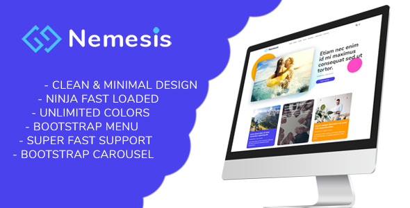 Nemesis Responsive Minimal Blogger Theme Free Download