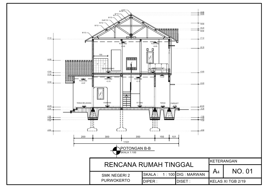 Jasa Drafting Arsitek Gambar Kerja atau IMB dan 