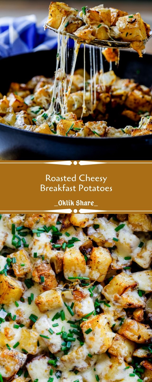 Roasted Cheesy Breakfast Potatoes