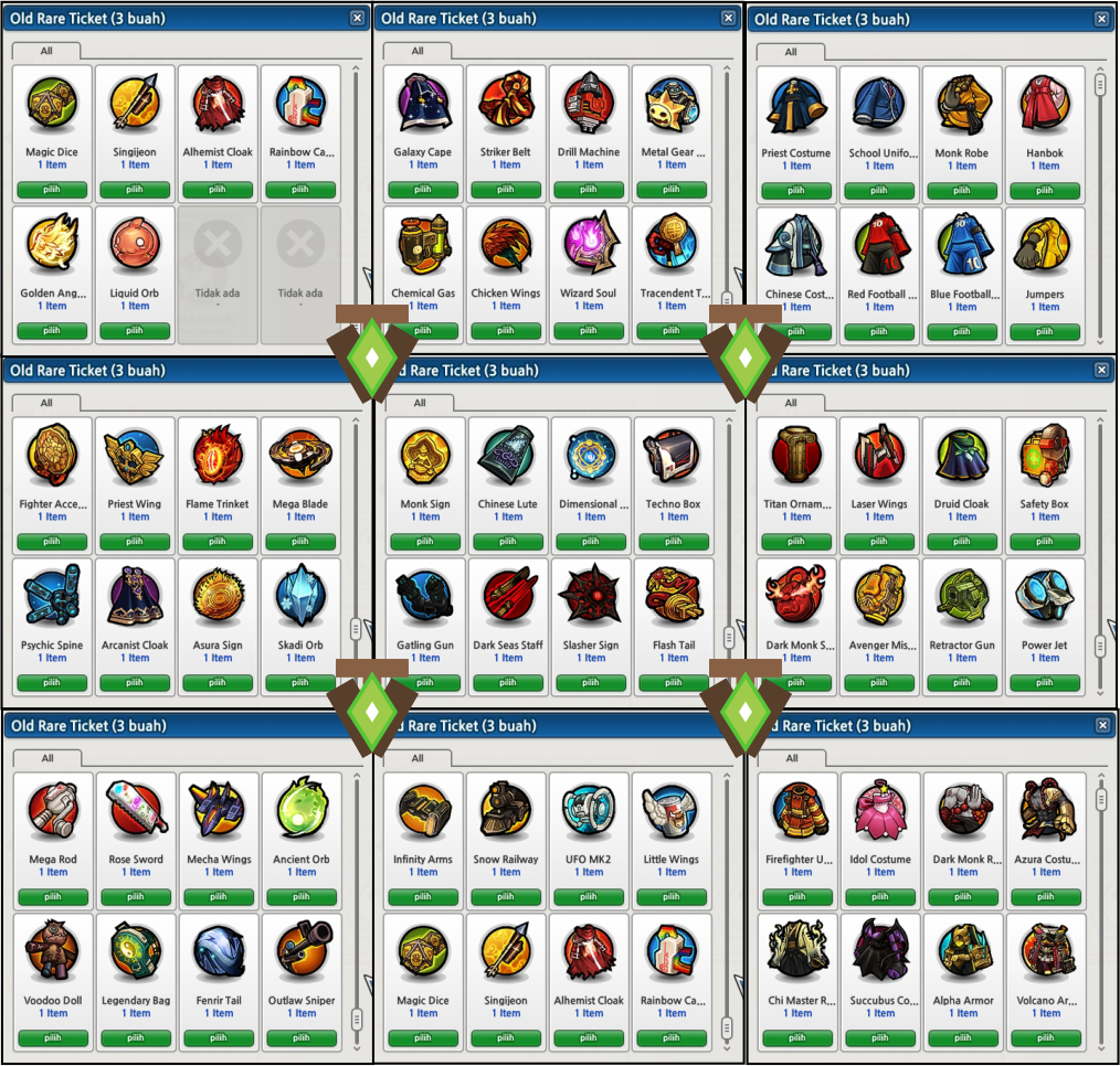 Total 230 Gear! Isi Old Rare Ticket Lost Saga Origin Druid Tv