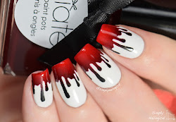 blood bad nails halloween nail simply nailogical swift taylor designs simplynailogical drip stiletto cute fun easy tutorial stylish bloody acrylic
