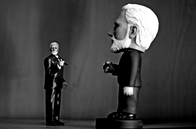 Figurines of Sigmund Freud Photograph by Enrico / Flickr