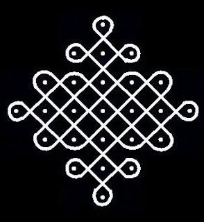 small Dot rangoli design 10 nice kolam design