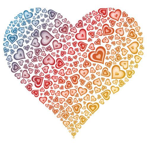 Imagenes de corazon de amor-Colorear dibujos,letras, Actividades infantiles