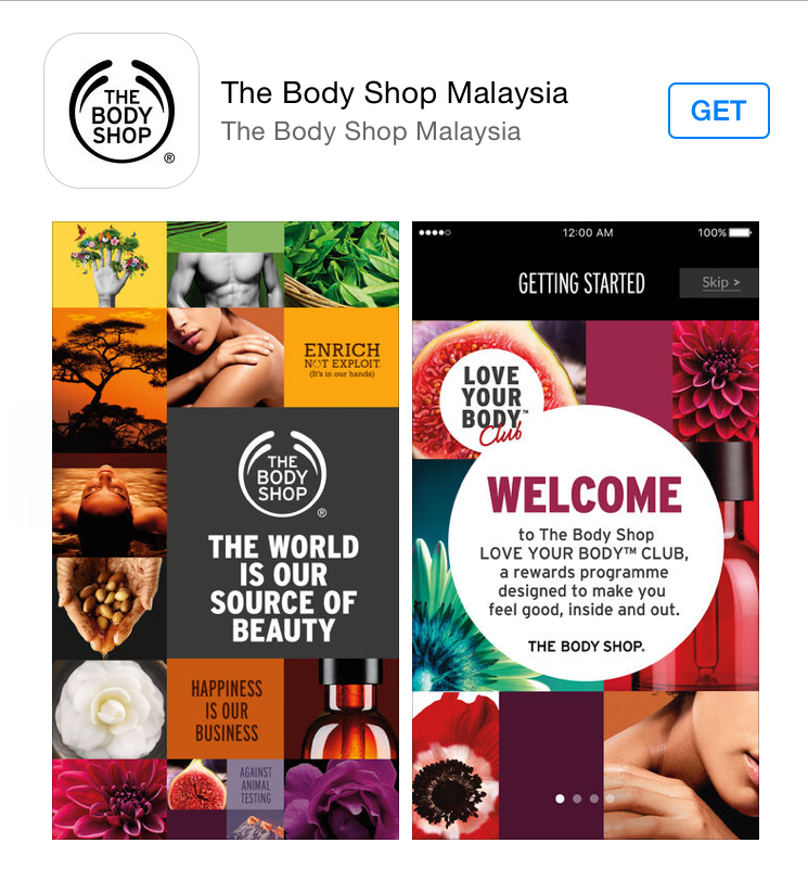 Choypengism The Body Shop Malaysia Mobile App