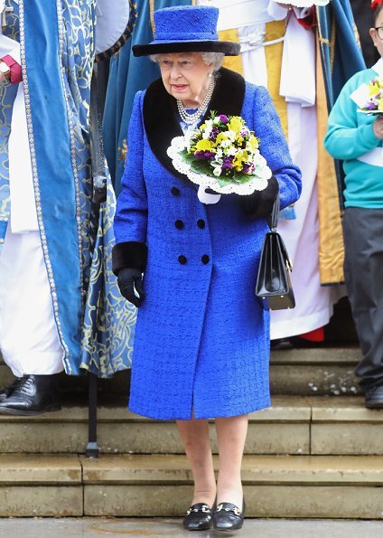 Queen Elizabeth II attended 2018 Royal Maundy service held at St George Chapel