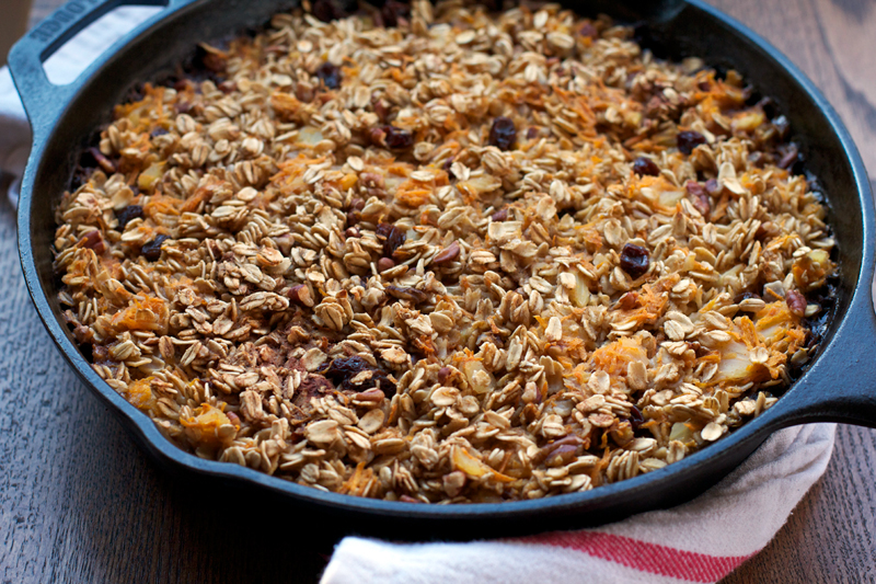 Carrot Cake Baked Oatmeal || A Less Processed Life