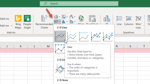 วิธีสร้างกราฟเส้นโค้งใน Excel