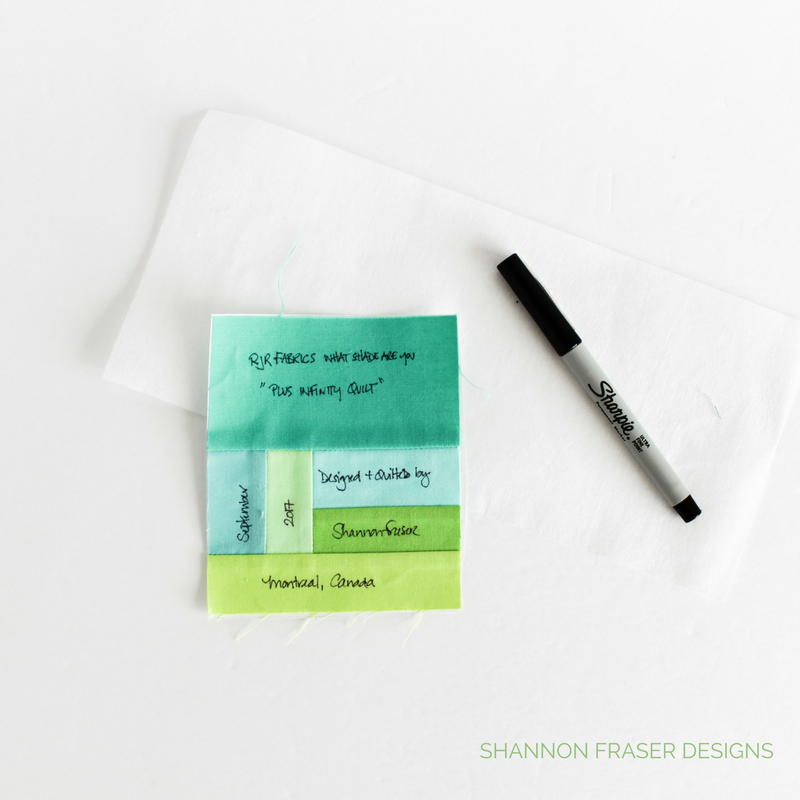 Shannon Fraser Designs DIY Quilt Label How to Create a Custom Quilt