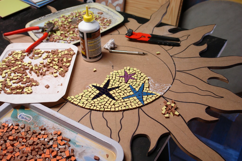 Mosaics Albert: Mosaico azulejo (Sol)