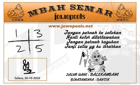 Mbah Semar Hk 20 Oktober 2020 Archives Prediksi Master Togel Hari Ini Singapura Hongkong Sidney Jp
