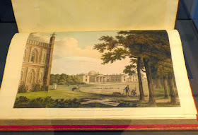 Designs for the Pavilion at Brighton  West Front of the Pavilion  towards the Garden   by Joseph Constantine Stadler after Humphry Repton (1808)