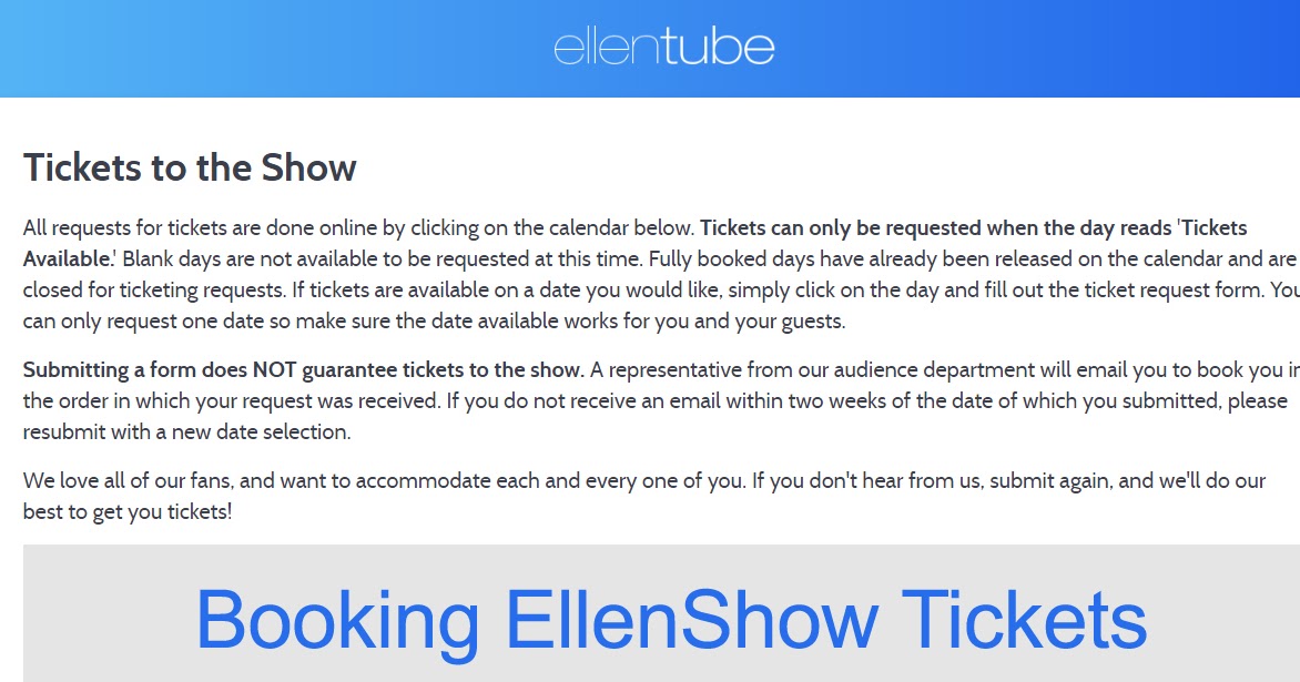 How to Book Ellen Show Tickets via ellentube from Mobile Know