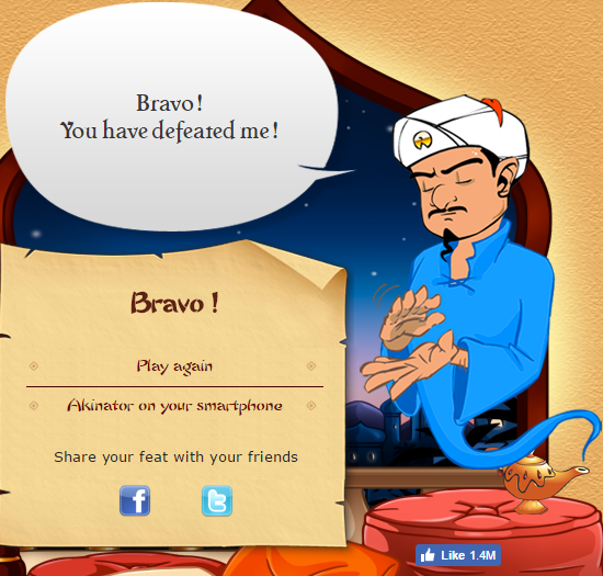 akinator the web genie