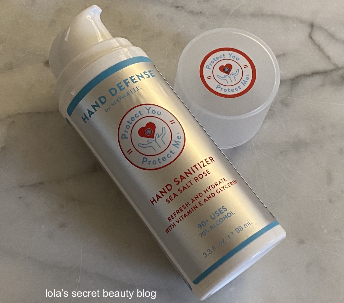 lola's secret beauty blog Spongellé Hand Defense Hand Sanitizer Sea Salt Rose