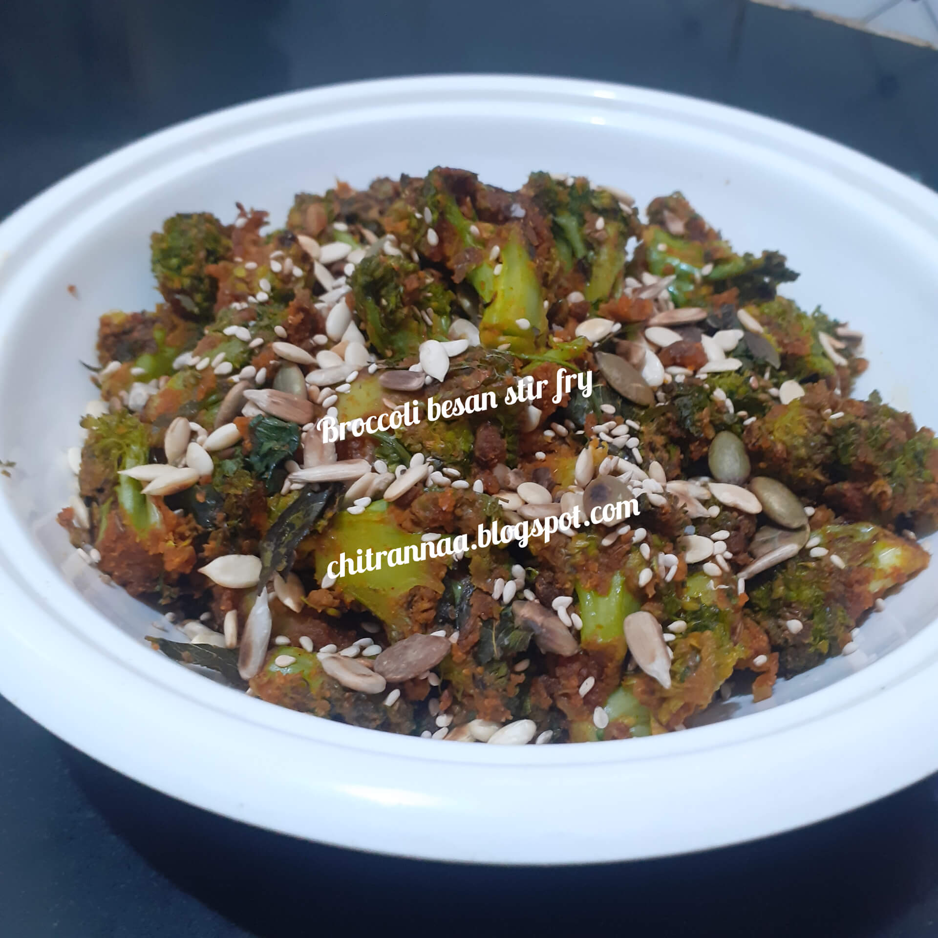 CHITRANNA Broccoli besan stir fry recipe Broccoli stir fry with