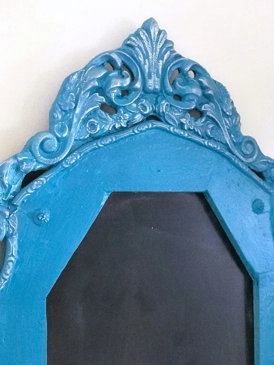 Using Gilding wax on an antique frame chalkboard