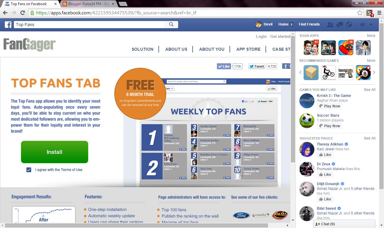 How To Add Top Fan Option On Facebook Page Funzz24