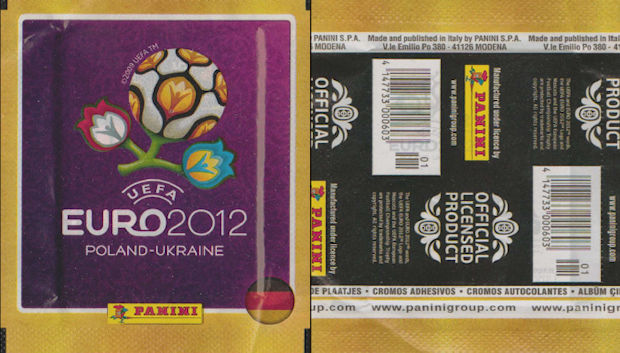 Polen-Ukraine UEFA Euro 2012 EM OVP/ Panini 100 Tüten 