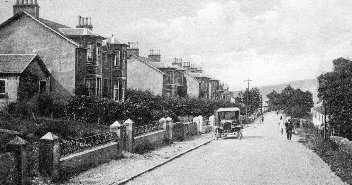 Tour Scotland Photographs Old Photograph Dunoon Road Sandbank Scotland