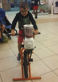 Smoothie bike at Bolton Library Food Festival 2017