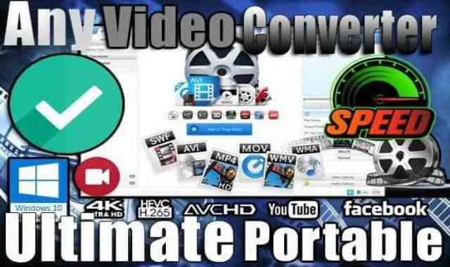 تحميل برنامج Any Video Converter Ultimate Portable نسخة محمولة مفعلة اخر اصدار