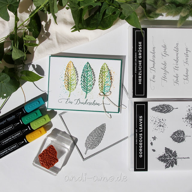 Karte Herbst Stampin Up Gorgeous Leaves