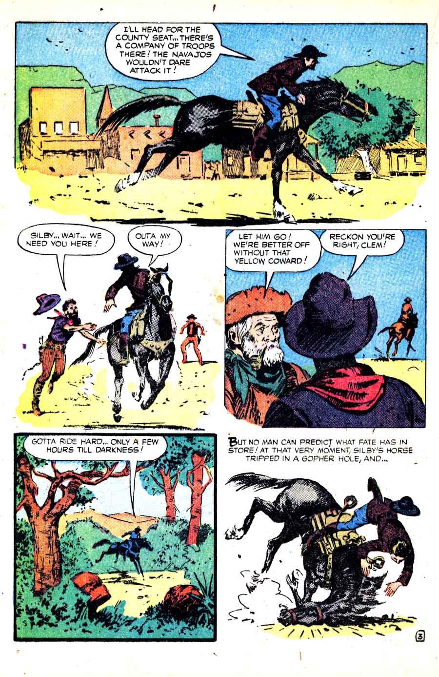 Al Williamson atlas western 1950s golden age comic book page art - Rawhide Kid #7