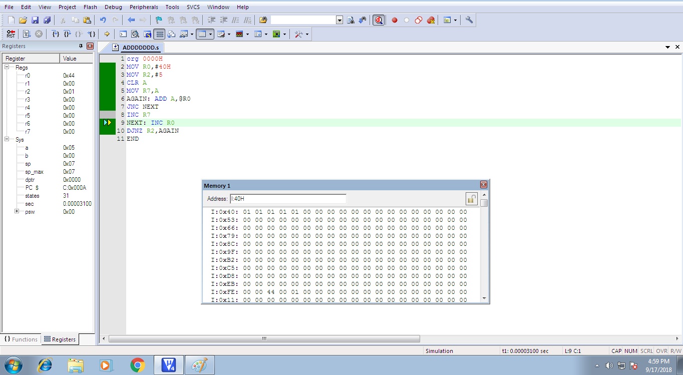 DIGITAL ELECTRONICS: ASSEMBLY LANGUAGE PROGRAM FOR ARITHMETIC