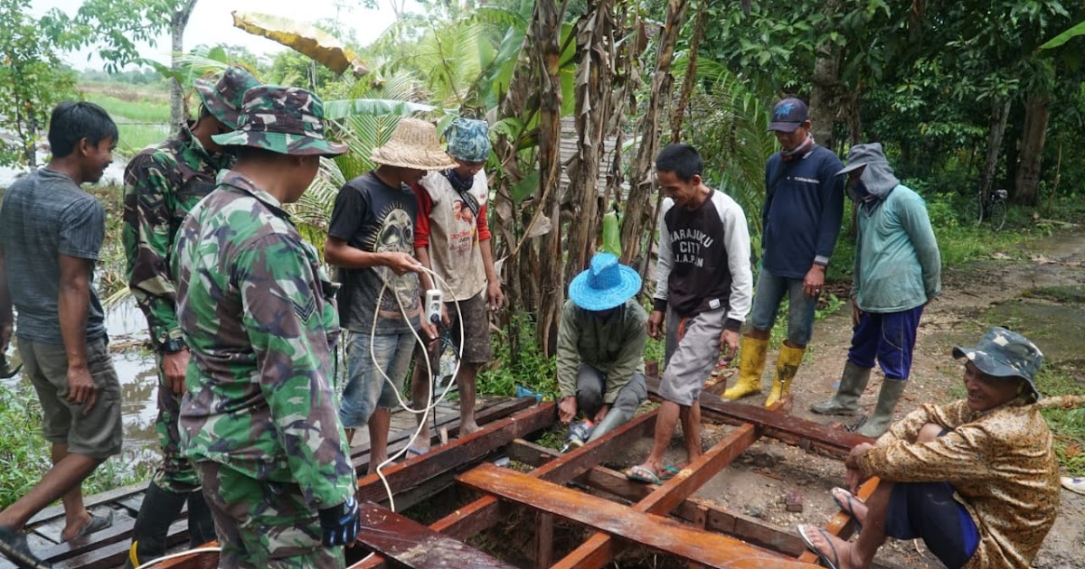 Gotong Royong Jembatan Diserbu Bersama Bentengsumbar Com
