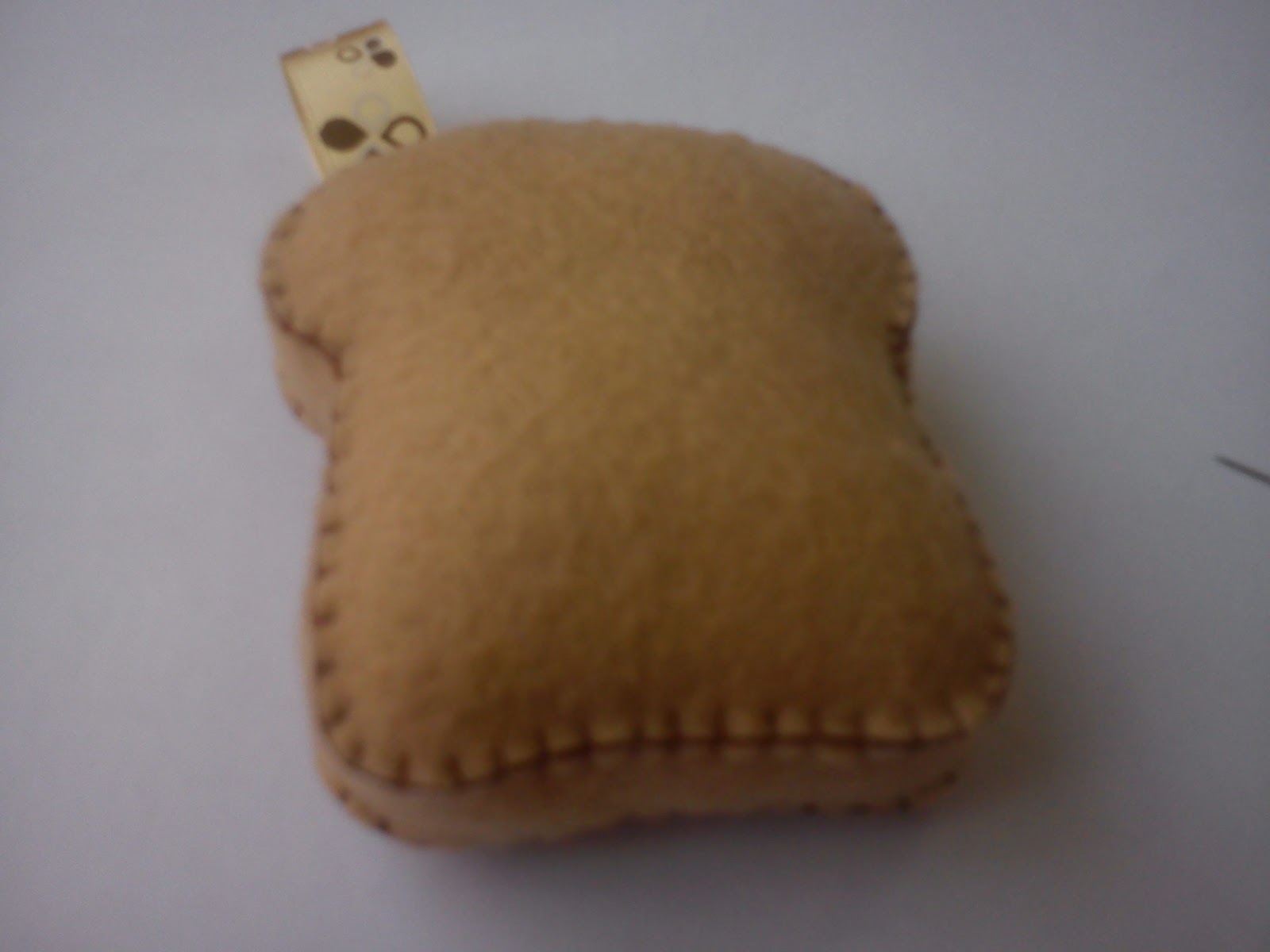 Tutorial Felt Kawaii Toast Bread with Butter Key Chain