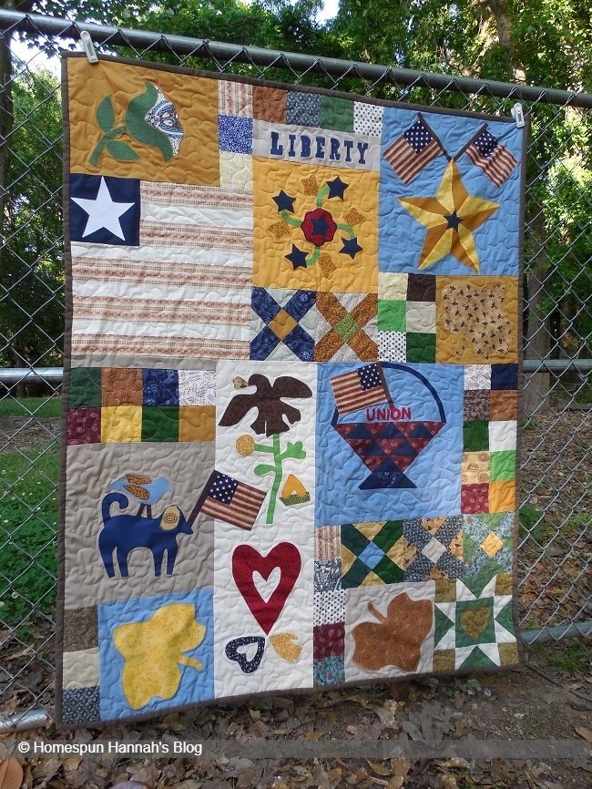 Homespun Hannah's Blog: Yankee Diary quilt is finished!