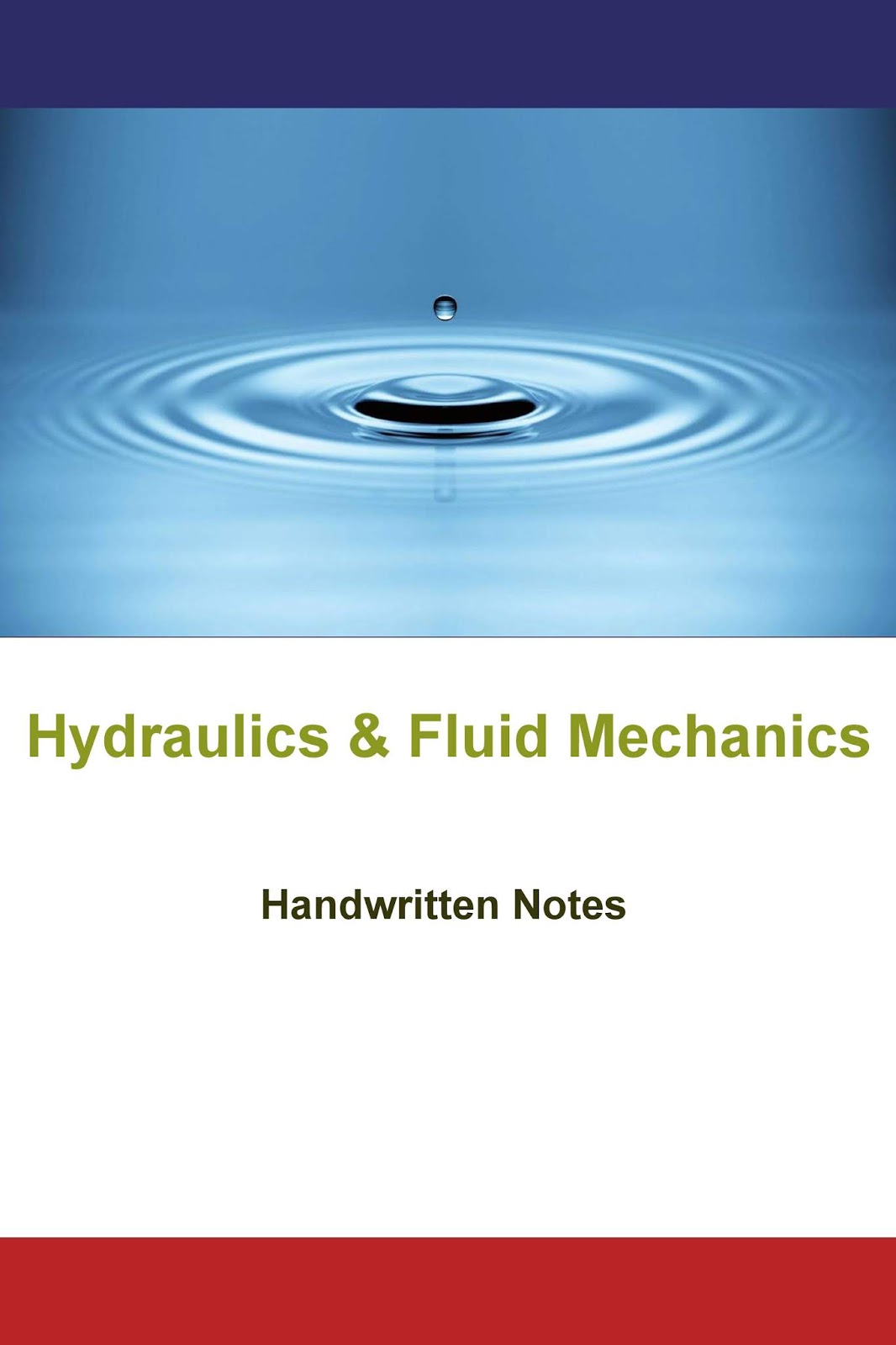 Hydraulics & Fluid Mechanics (Handwritten Notes)