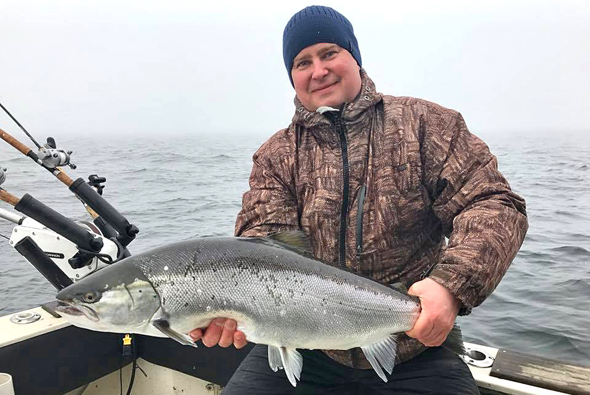 Team Propell fiske Salmon or sea trout can you see the difference?