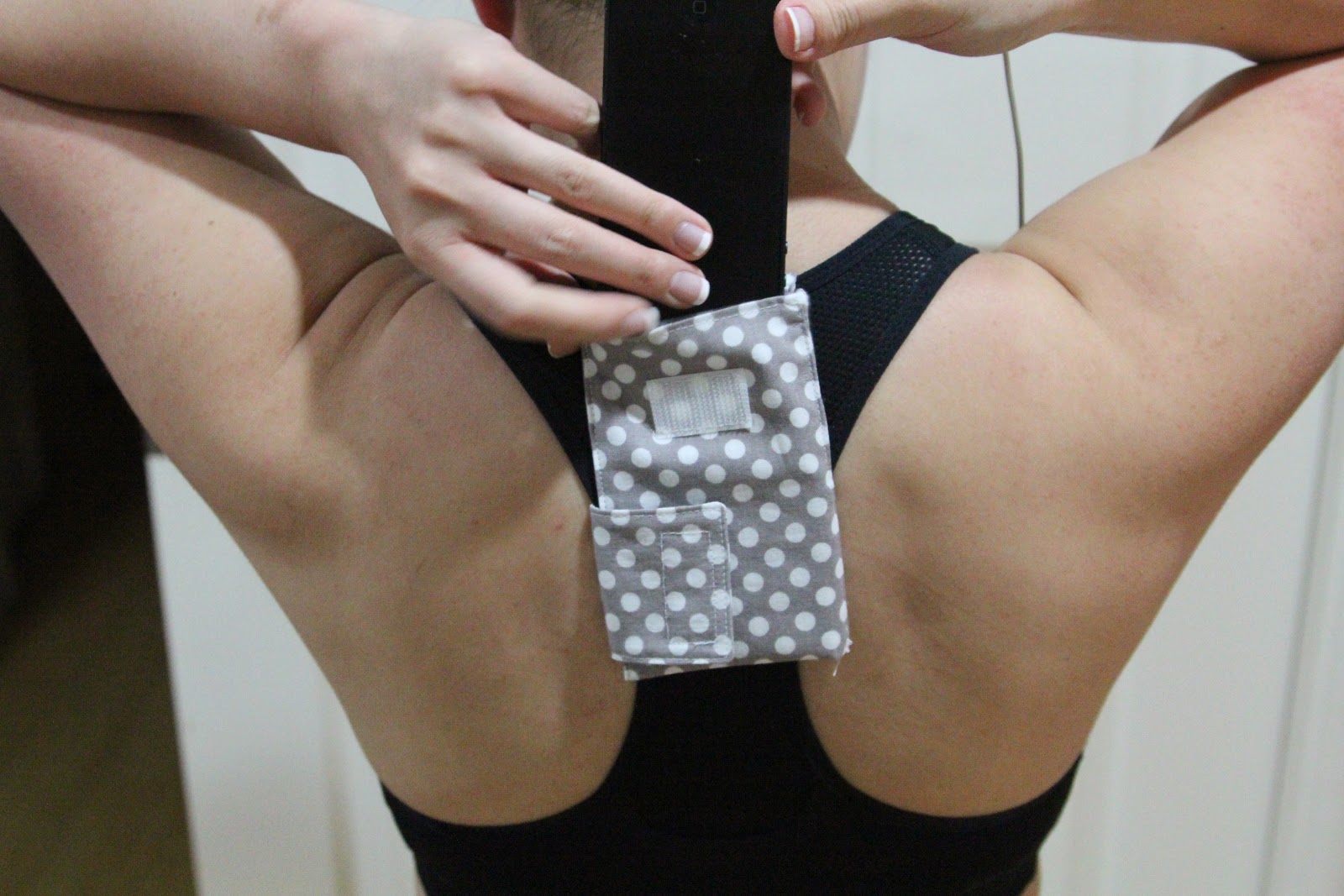 Confessions of a Domestic Goddess Sports Bra Phone Holder