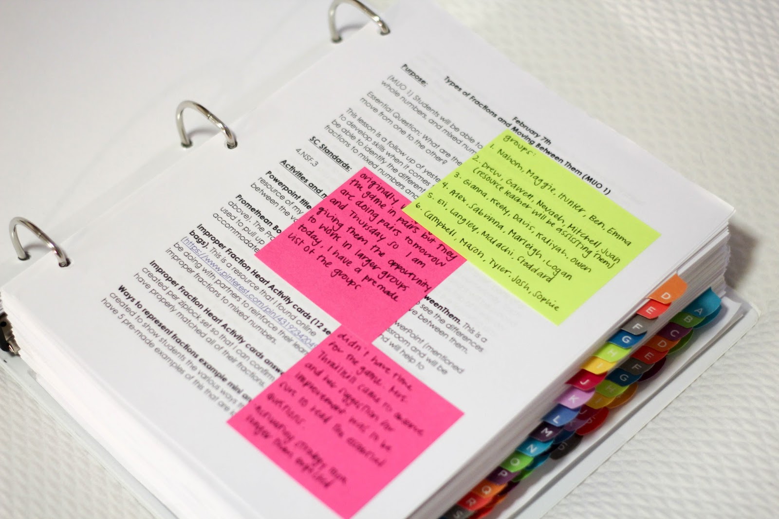 Prep In Your Step How I Organized My Student Teaching Lesson Plan Binder