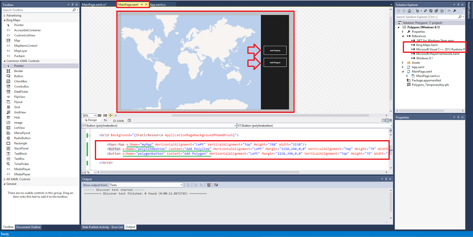 Bing Maps : Adding Polygons and Polylines to Bing Maps Windows 8.1