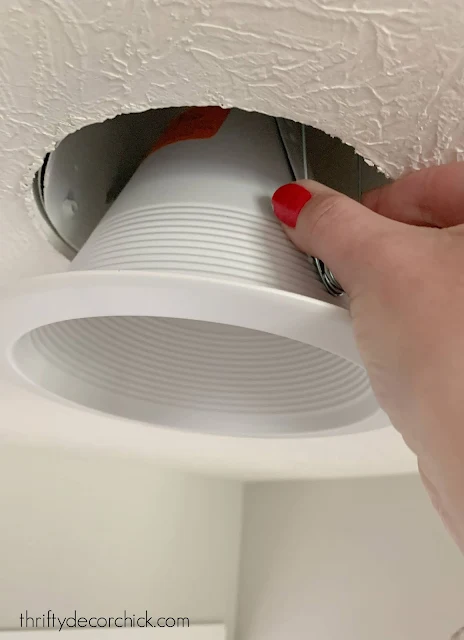 remove recessed light fixtures