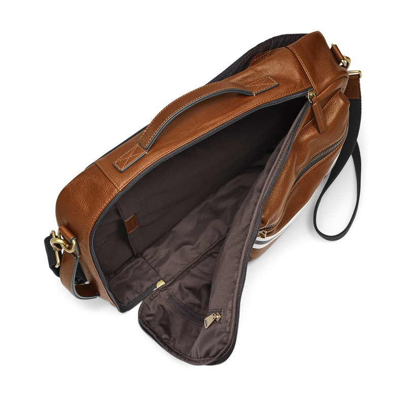 Fossil Buckner Convertible Backpack Cognac Fossil Centre
