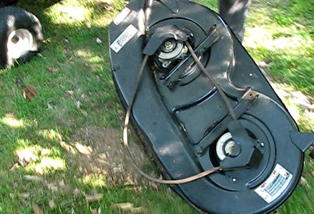 The Original Mechanic: How to replace the deck belt on an MTD riding mower